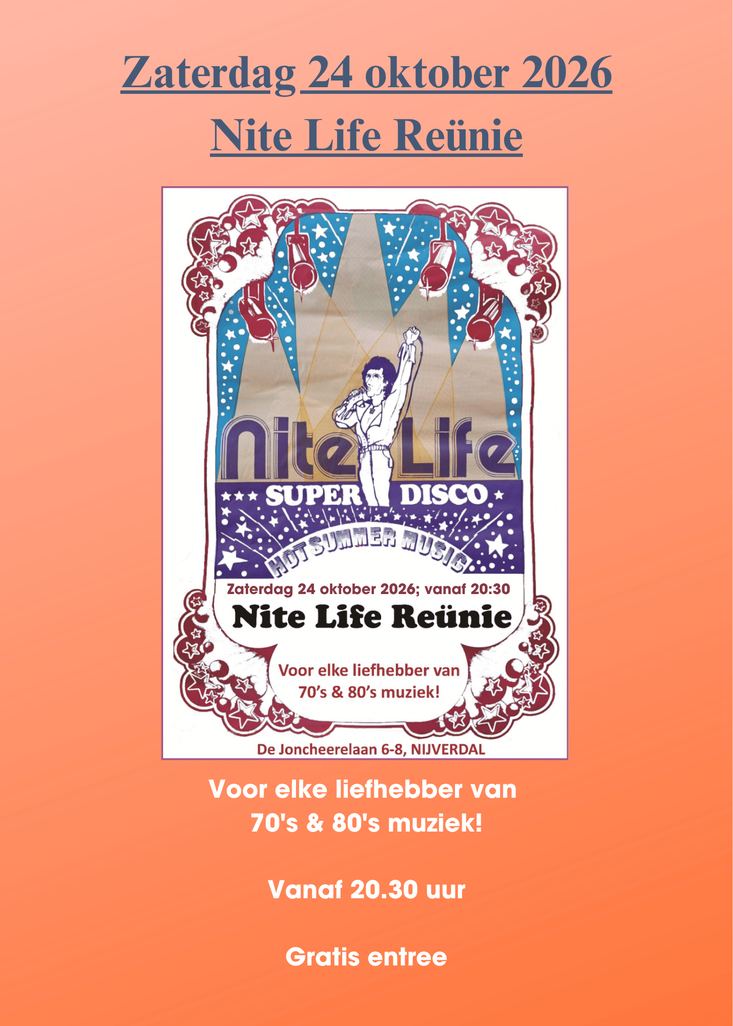 Nite-life reunie - Grandcafé N-Joy